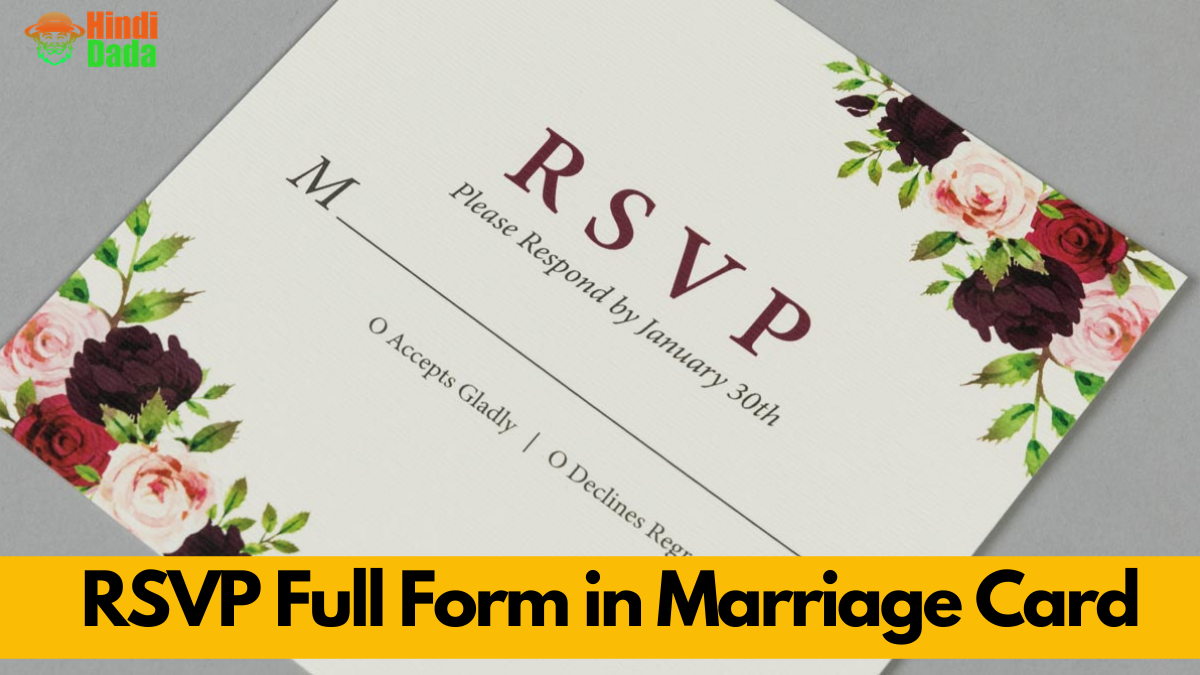 Full Form Of Rsvp In Wedding Cards In English