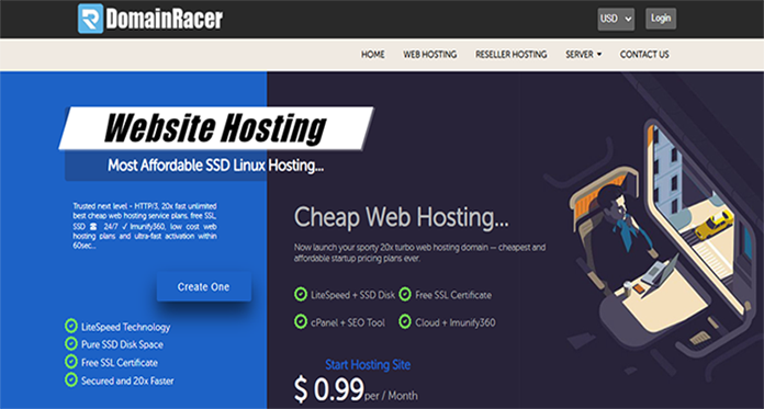 Domainracer Web Hosting