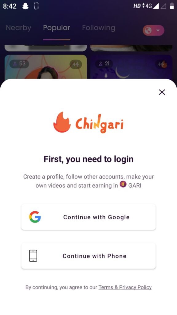 Chingari App 01